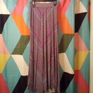 Cherokee multi colored long skirt